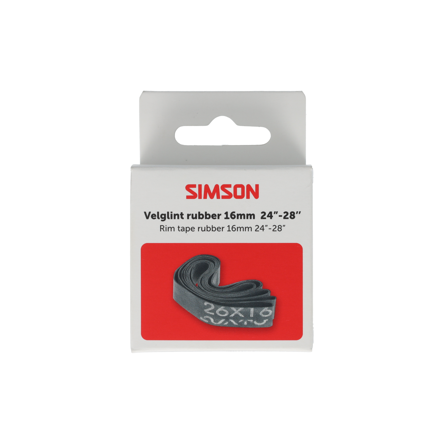 Simson Rim caoutchouc 24"-28'', 16mm de large