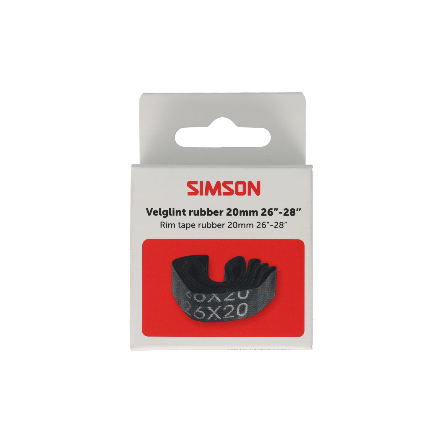 Simson Rim caoutchouc 26"-28'', 20mm de large