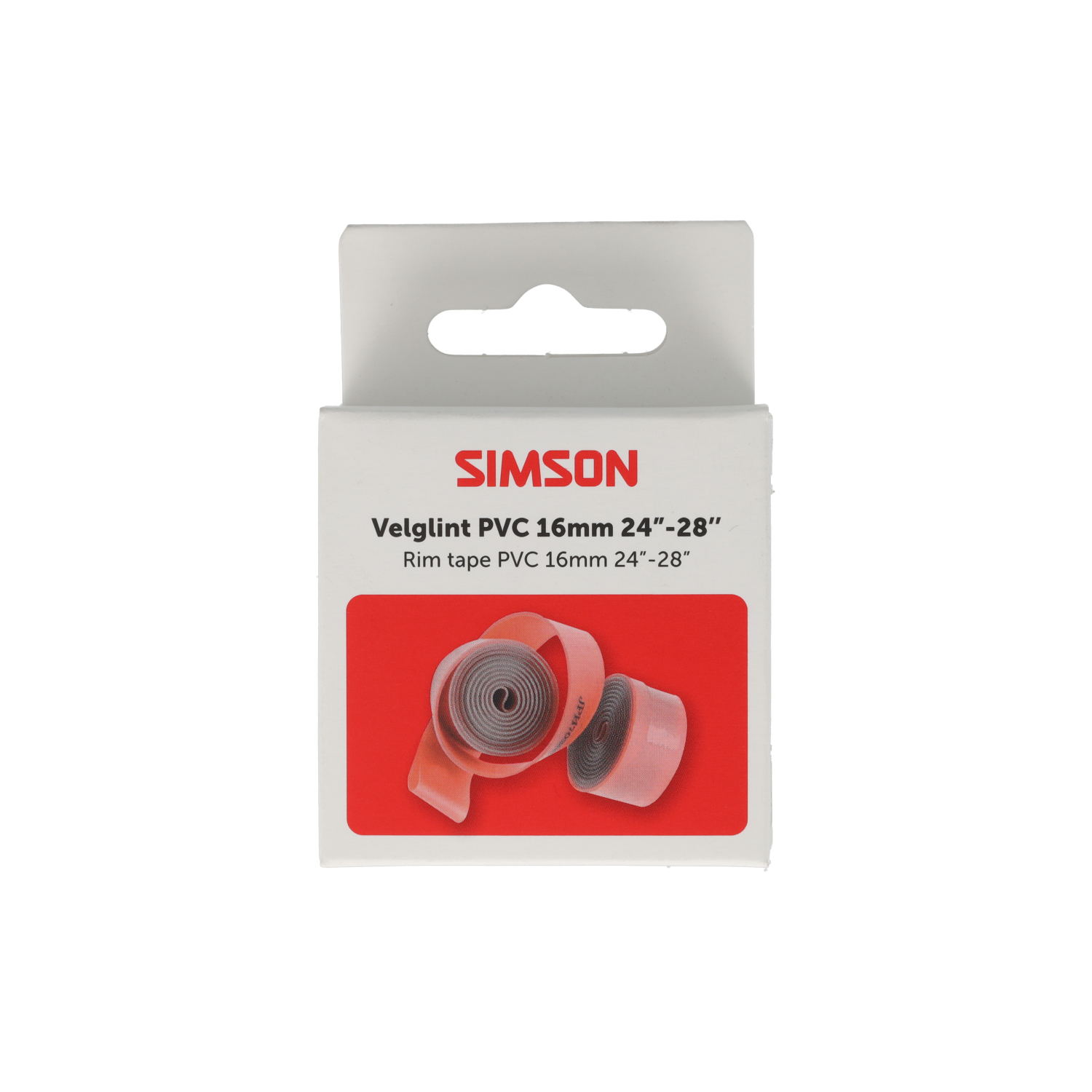 Fond de jante Simson 24"-28'', 16 mm de large PVC résistant