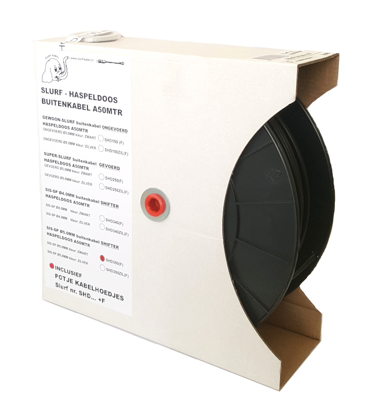 Dérailleur à câble extérieur Slurf noir 50m