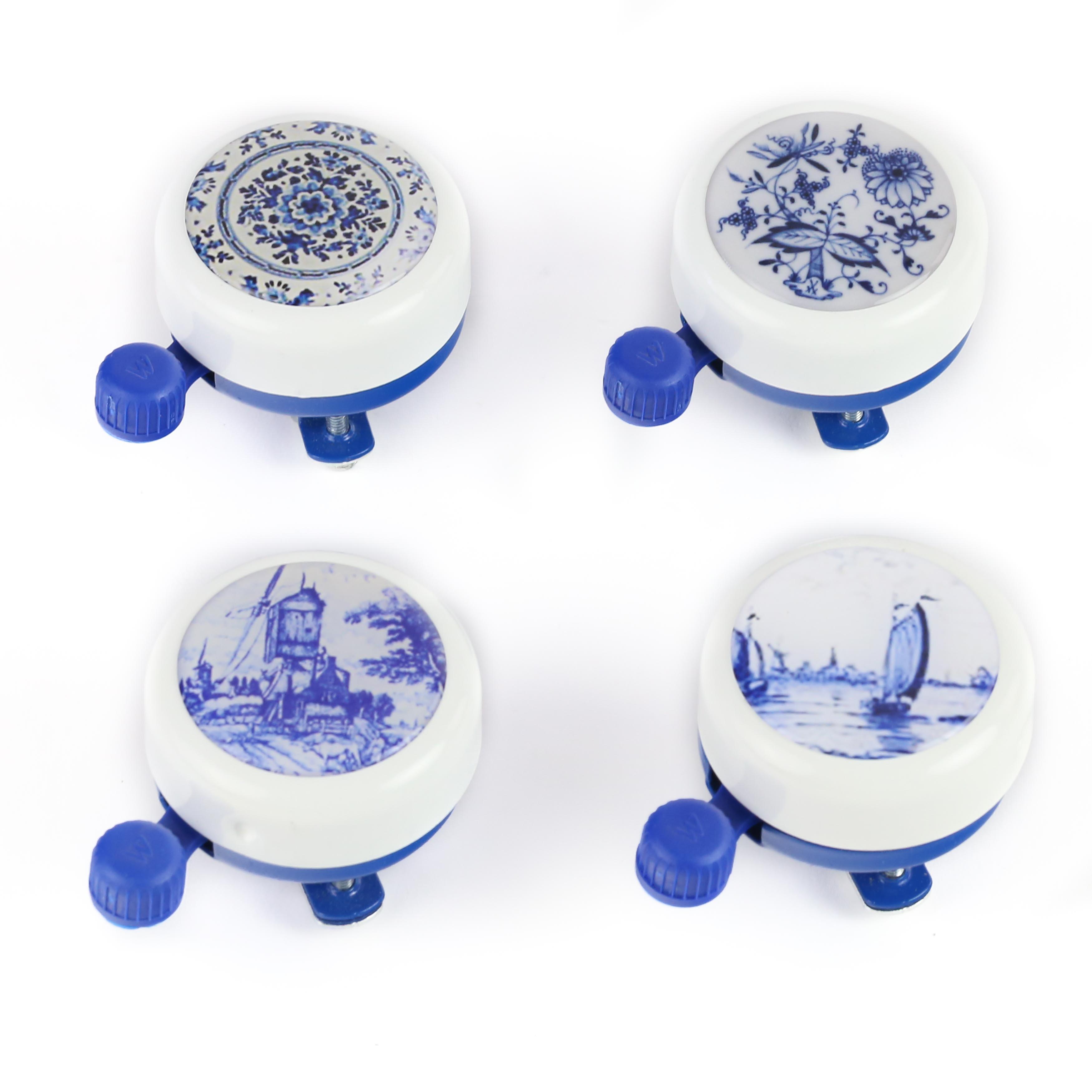 Cloche Widek blanche acier bleu de Delft