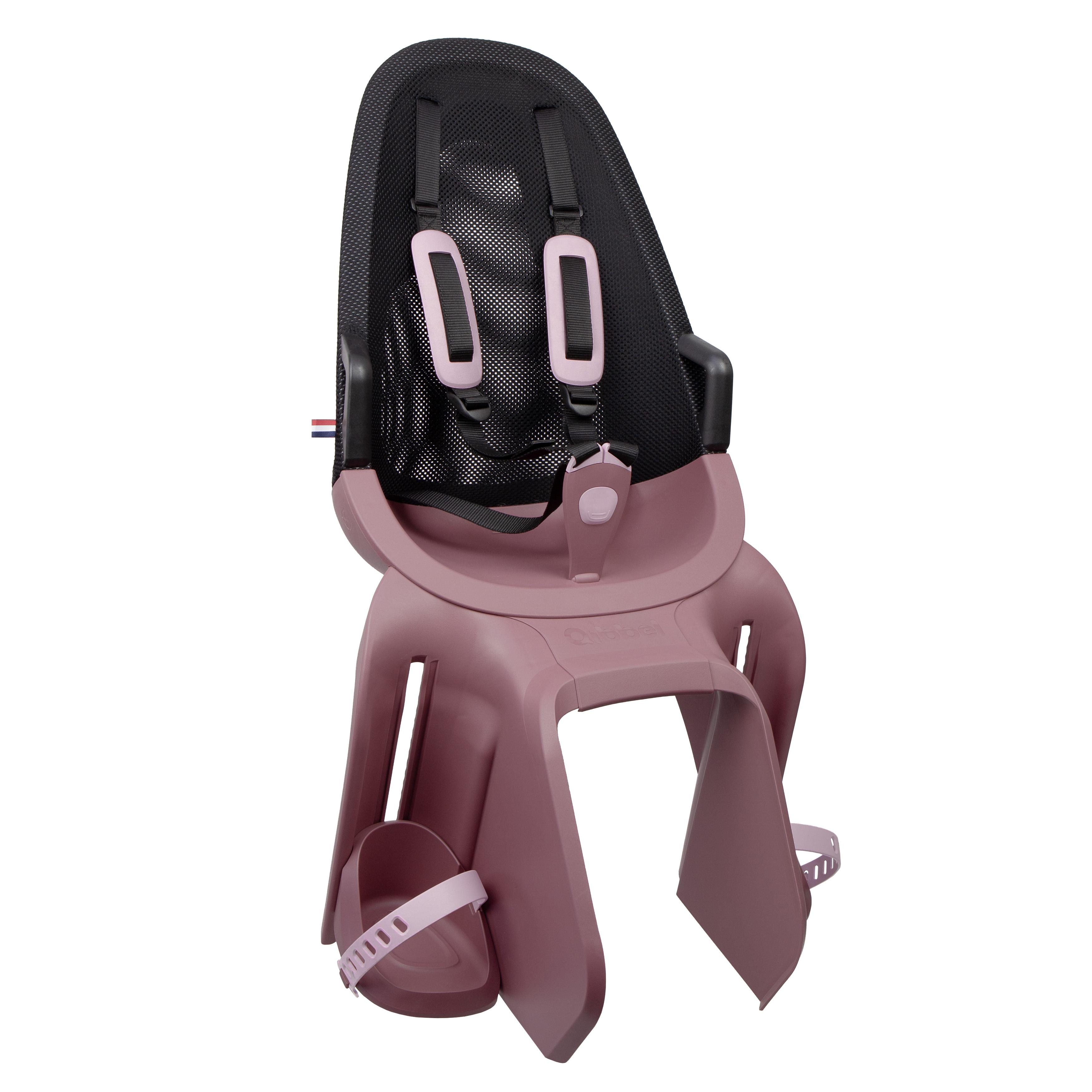 Siège arrière Qibbel Air, rose. Fixation pour porte-bébé