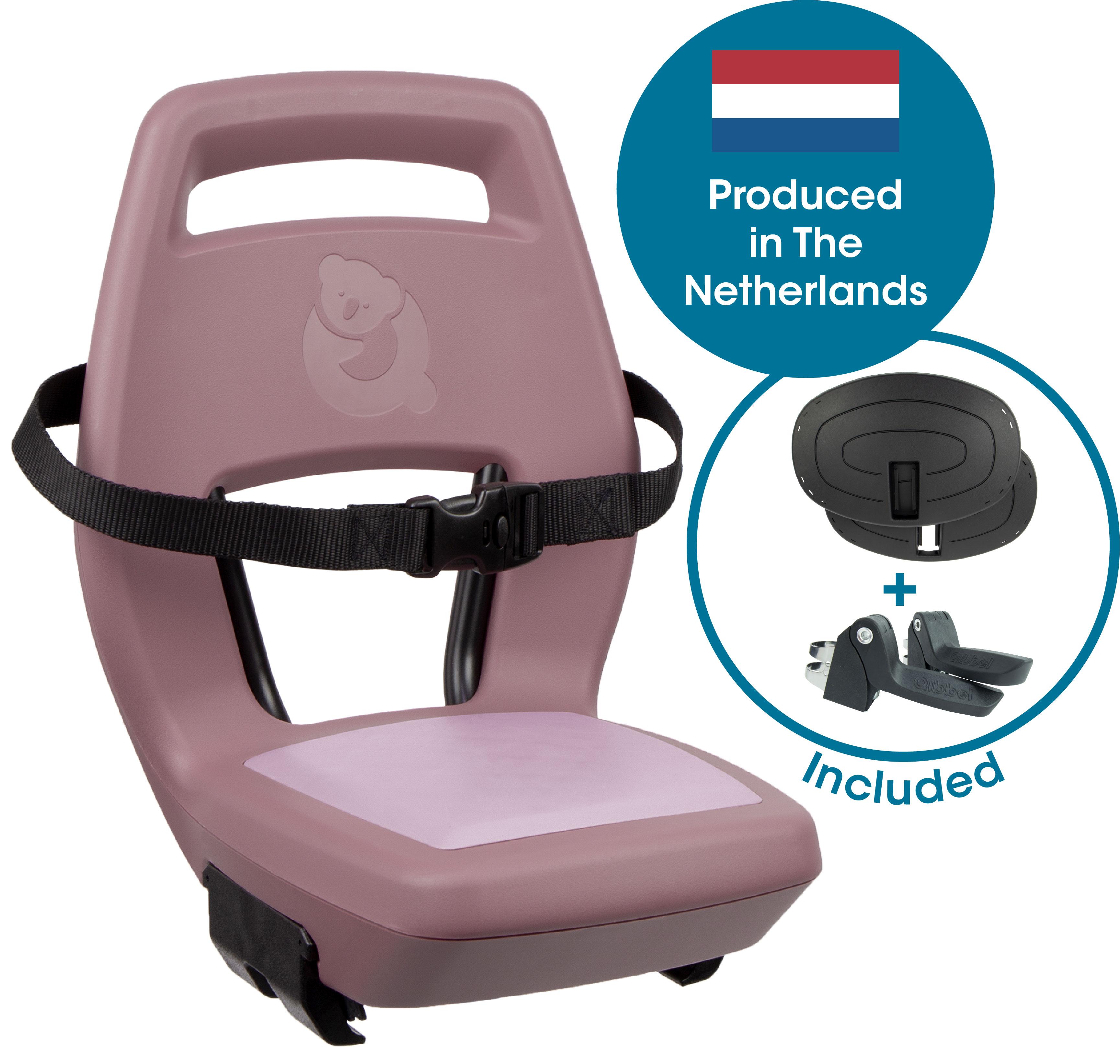 Qibbel Junior 6+ Prune Rose – rose/rose – avec repose-pieds et plaques de protection